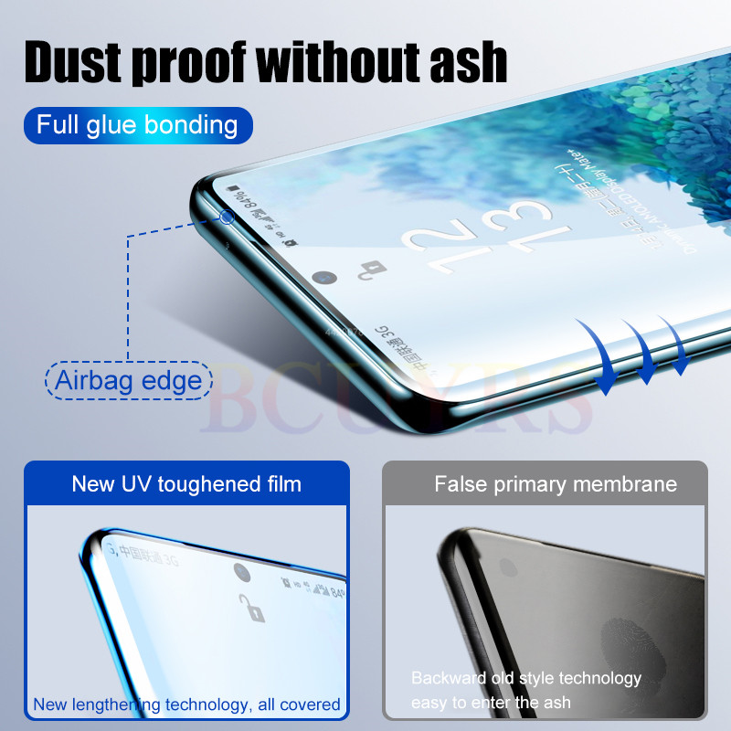 Kính Cường Lực Bảo Vệ Màn Hình Điện Thoại Samsung Galaxy S21 S20 S10 S9 Plus / S3D