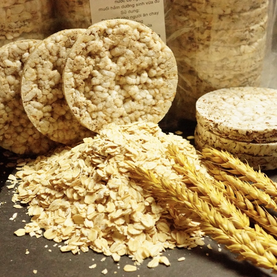 Bánh gạo lứt Hellorice - Thực dưỡng hữu cơ thảo dược (500g) | BigBuy360 - bigbuy360.vn