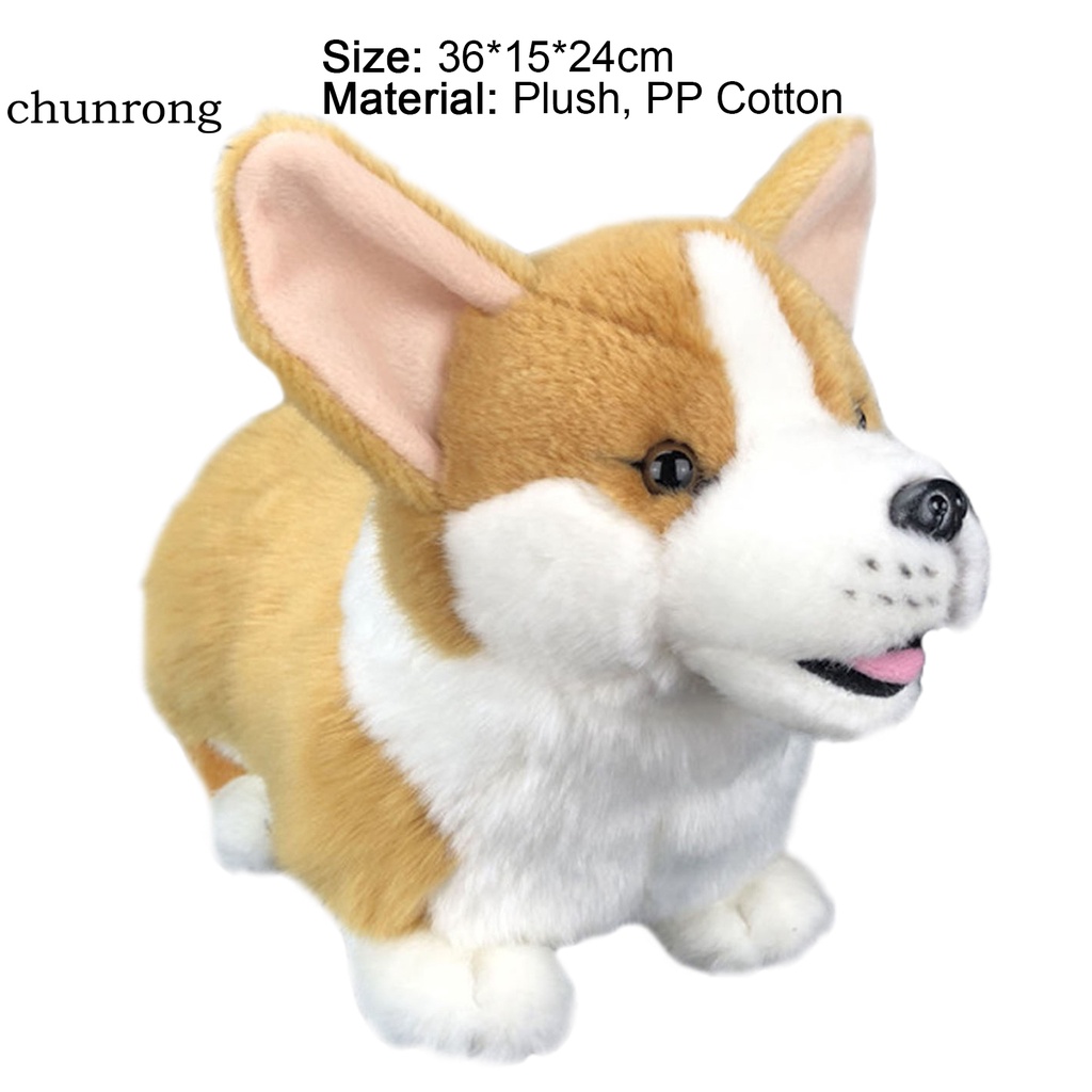 Thú nhồi bông hình chú chó corgi đáng yêu