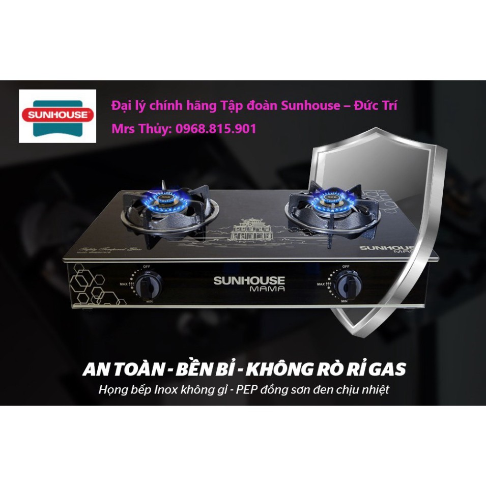 Bếp Gas dương kính SUNHOUSE MAMA MMBB0787B Chính hãng