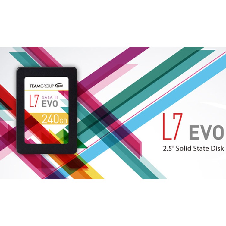 Ổ cứng SSD Team Group L7 EVO 240GB/120GB  Sata III 2.5inch 7mm - Hàng Phân Phối Chính Thức
