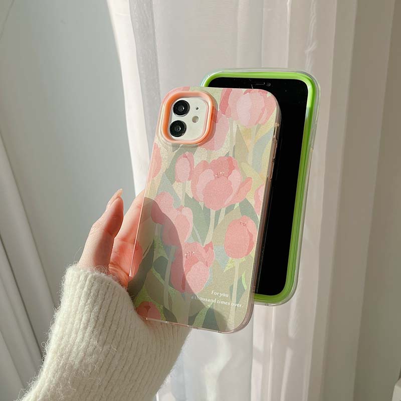 Ốp Điện Thoại TPU Silicon Mềm Chống Sốc 3 Trong 1 Cho iPhone 13 12 11 Pro Promax 6 6S 7 8 Plus X XR XSMax SE