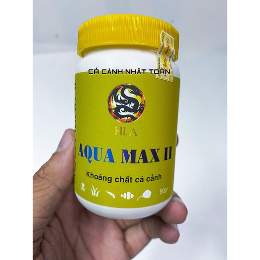 KHOÁNG CHẤT, VITAMIN CHO CÁ CẢNH CÁ RỒNG AQUA MAX 2 50G