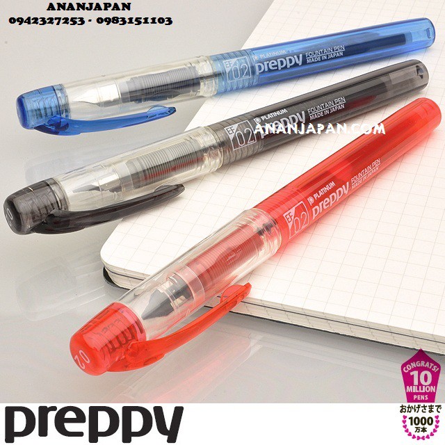 COMBO 10 BÚT MÁY PREPPY 02 - NHẬT BẢN