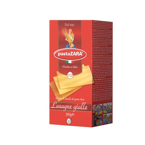 Mỳ lá Lasagne số 112 Pasta ZARA – hộp 500g