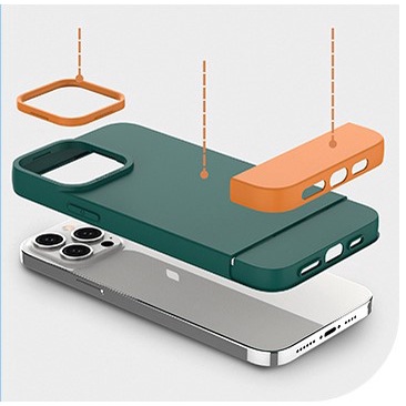 Ốp lưng Iphone 11/11pro/11promax/12promax/13 pro max/mini Style Iphone 12 Cạnh Vuông Chống Bẩn | GuCase