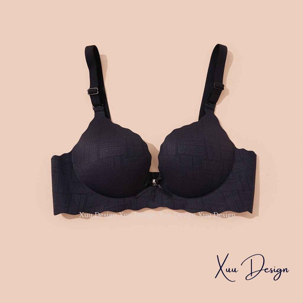 Áo ngực nữ không gọng XUU vải su đúc đệm dày nâng ngực - AV03