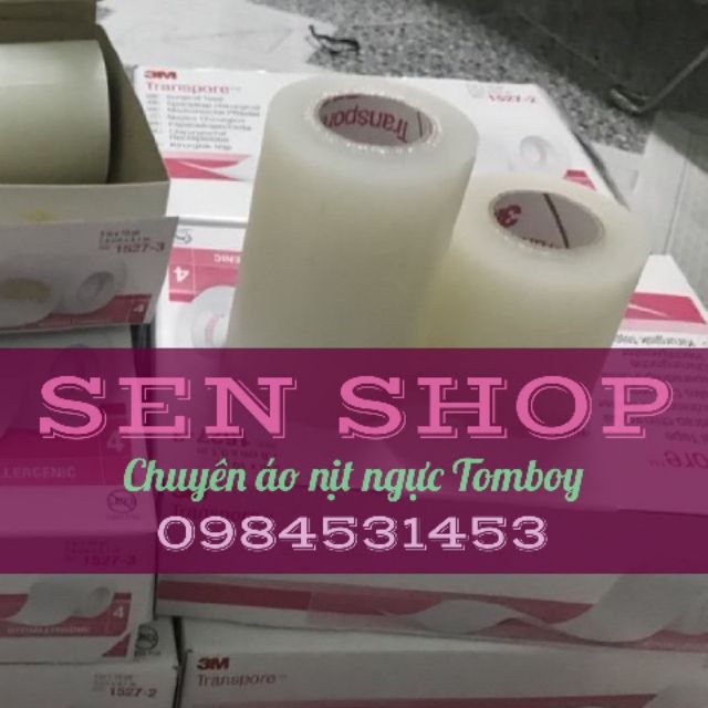Keo  Y Tế 3M Transpore dán ngực TOMBOY Sb Trans