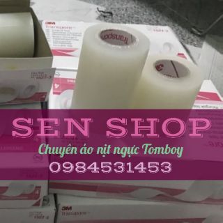 Keo  Y Tế 3M Transpore dán ngực TOMBOY Sb Trans (Tặng dầu gỡ keo)