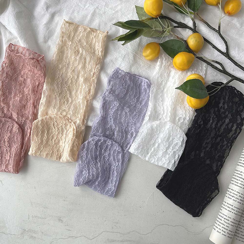 Vớ ren hoa xuyên thấu phong cách lolita dễ thương thời trang xuân hè cho nữ BACK2LIFE