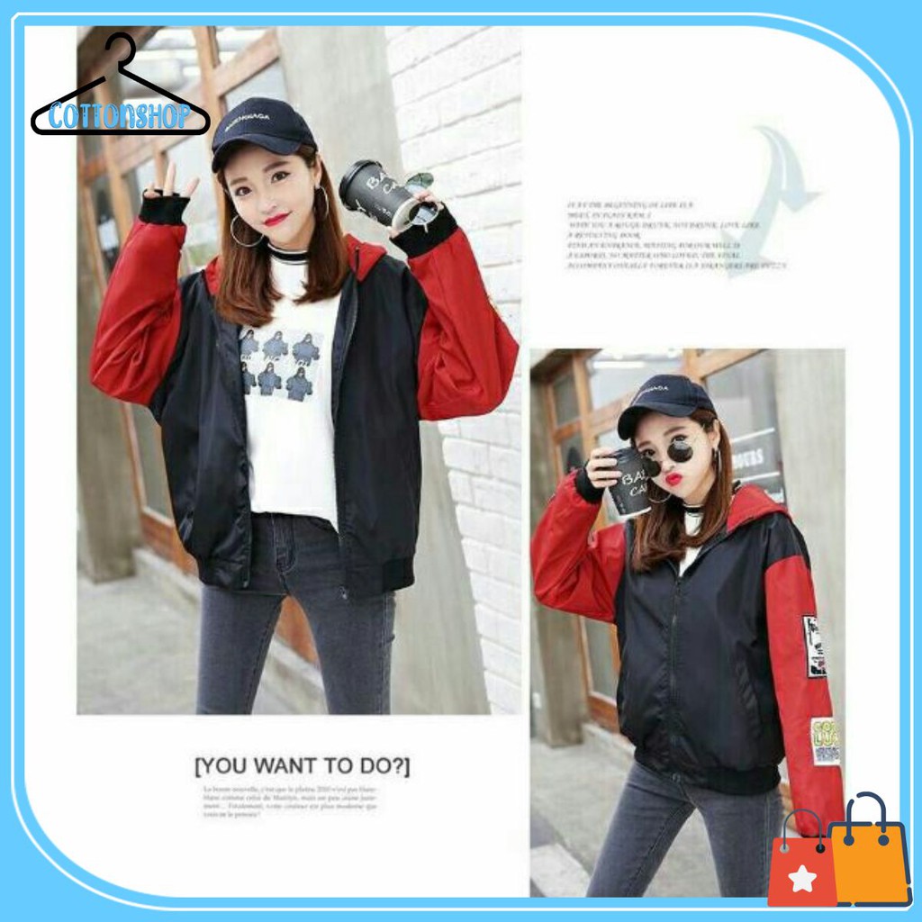 [Giá siêu rẻ] Áo khoác dù tay phối in logo | BigBuy360 - bigbuy360.vn