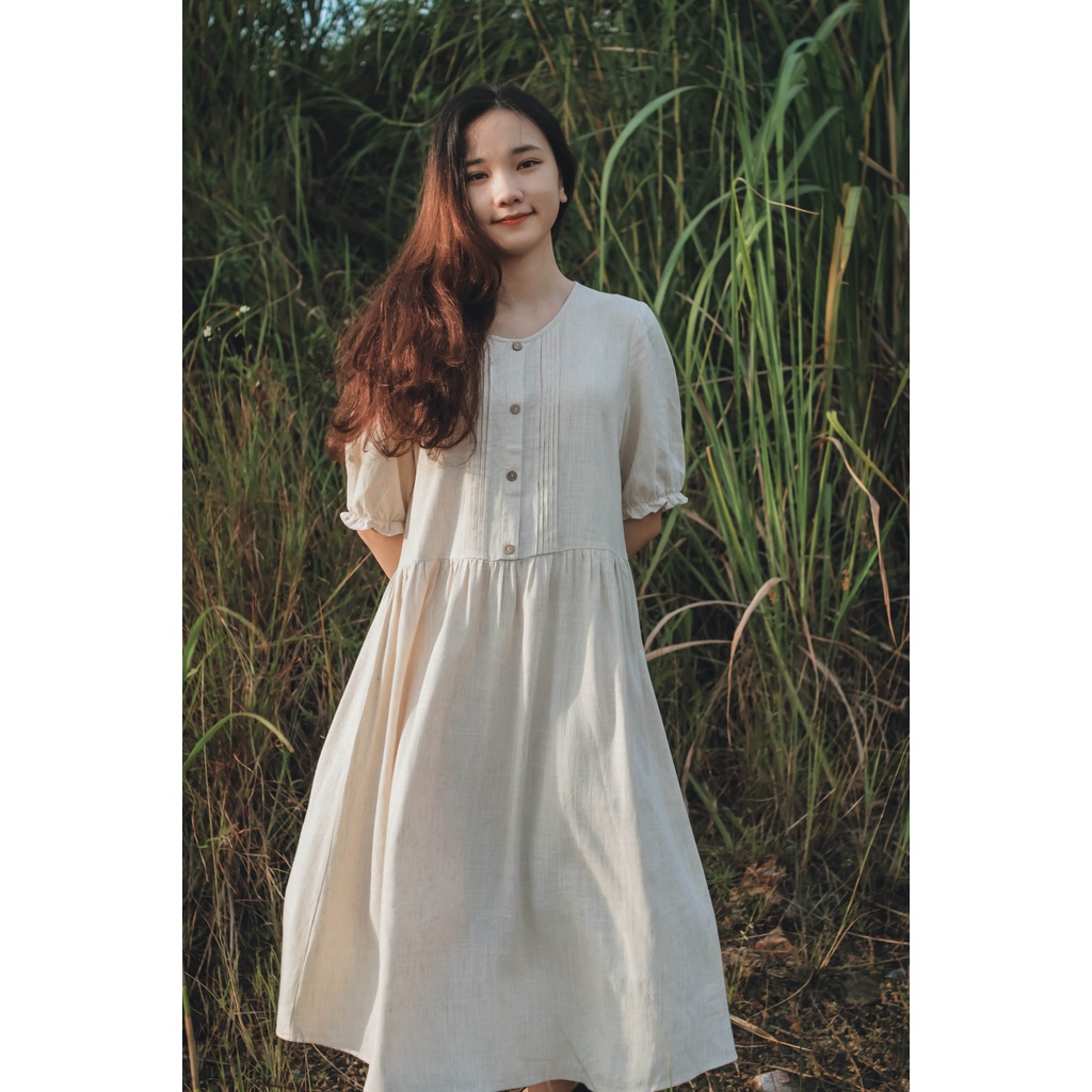Váy Linen Muối Tiêu
