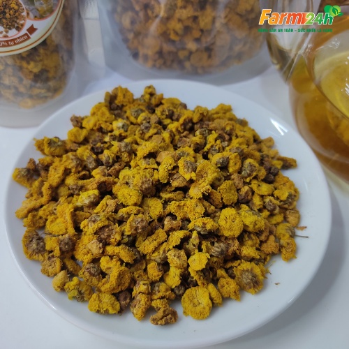 [Hàng Siêu Đẹp] Trà hoa cúc chi Hưng Yên sấy khô nguyên bông (cúc tiến vua), thích hợp làm quà biếu tặng