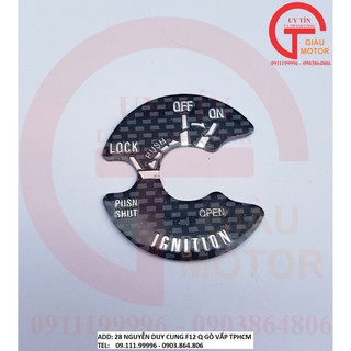 MIẾNG ỐP BẢO VẼ Ổ KHÓA XE EXCITER MÀU ĐEN