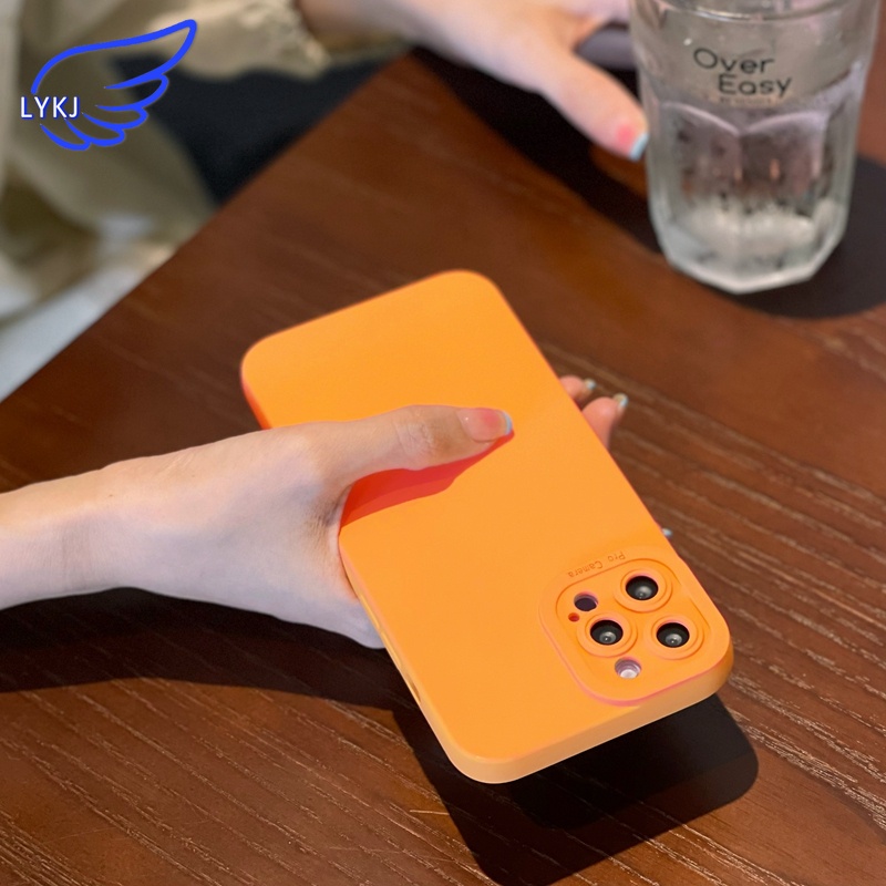 Ốp Điện Thoại tpu Mềm Màu Trơn Chống Vỡ Cho iPhone 11 13pro 12promax xsmax xr xs x