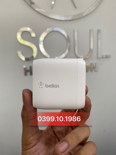 Củ sạc Belkin 2 cổng 24w sạc cực nhanh, không giật lag, loạn cảm ứng khi sạc, an toàn tuyệt đối