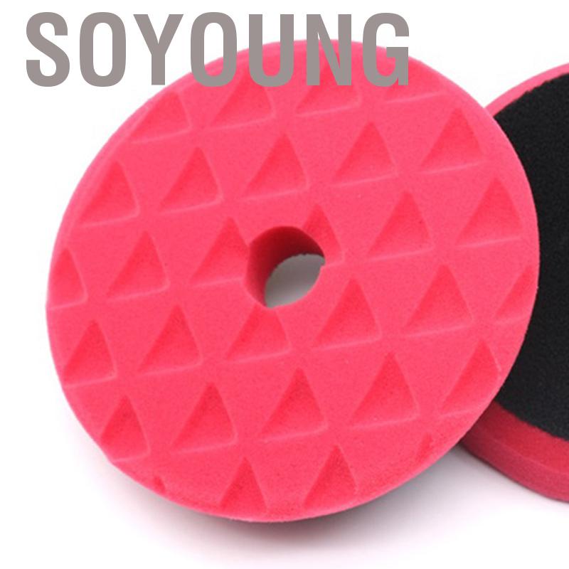 Soyoung Car Polishing Pad Polisher Machine Waxing Buffing Cleaning Drill Adapter Triangle Sponge Disk