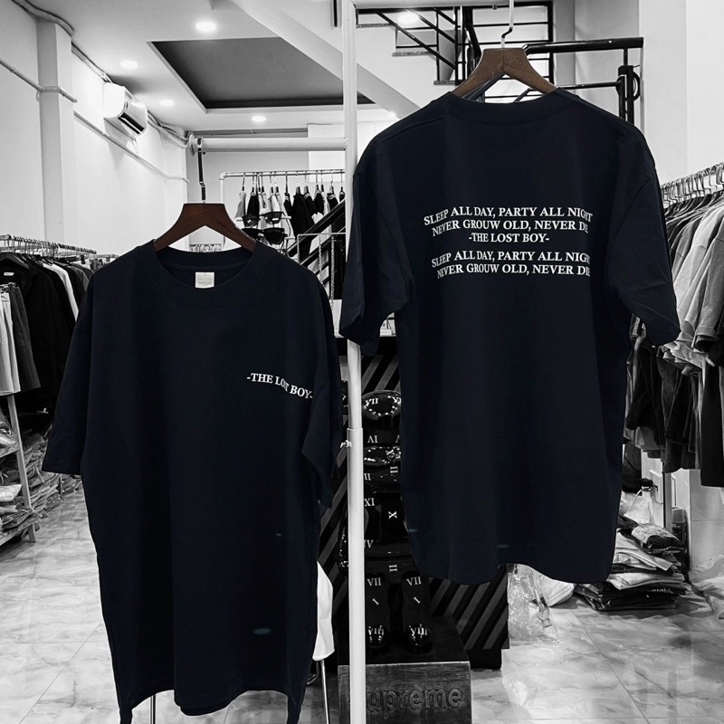 Áo Thun Cotton In Chữ Basic