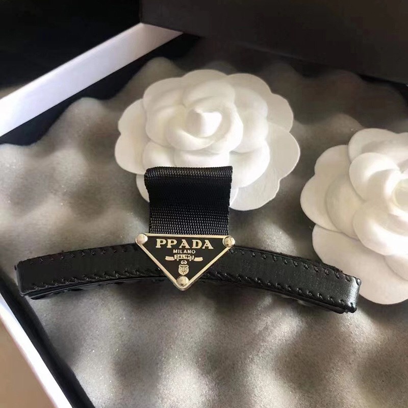Kẹp tóc hãng prada, cài tóc prada nữ cao cấp, phụ kiện tóc thời trang Hari korea accessories