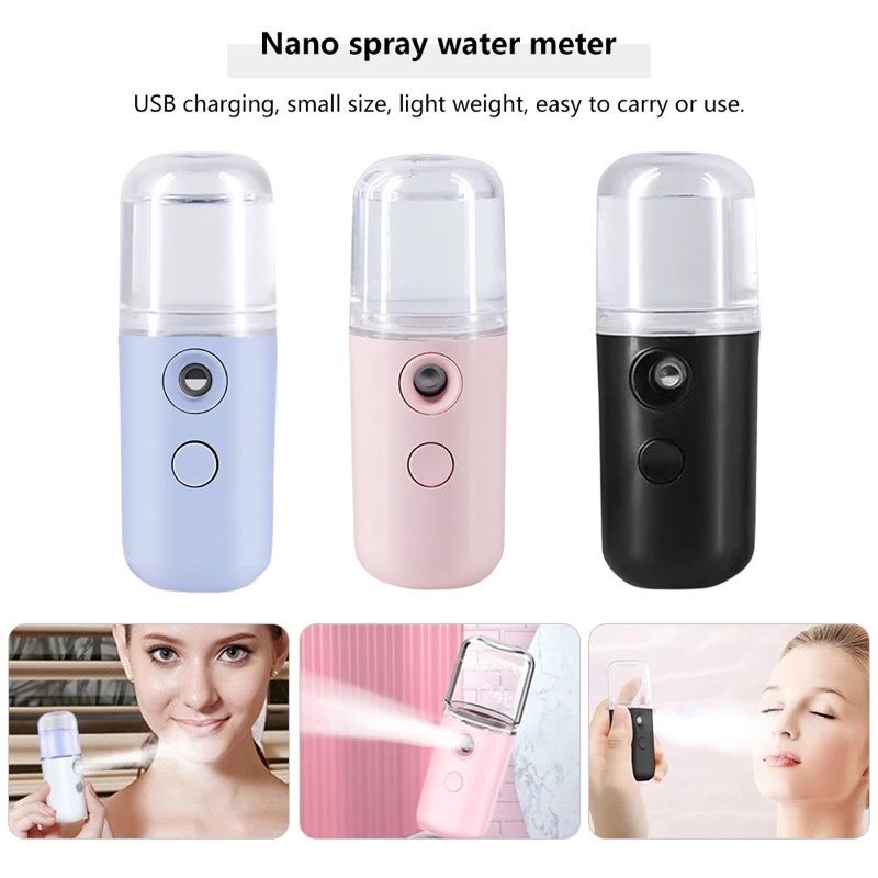 [Tặng 10 viên xông] Máy xông mặt tinh dầu mini Nano (xông_mặt_xịt_khuẩn_mũi_họng hàng chuẩn loại 1)