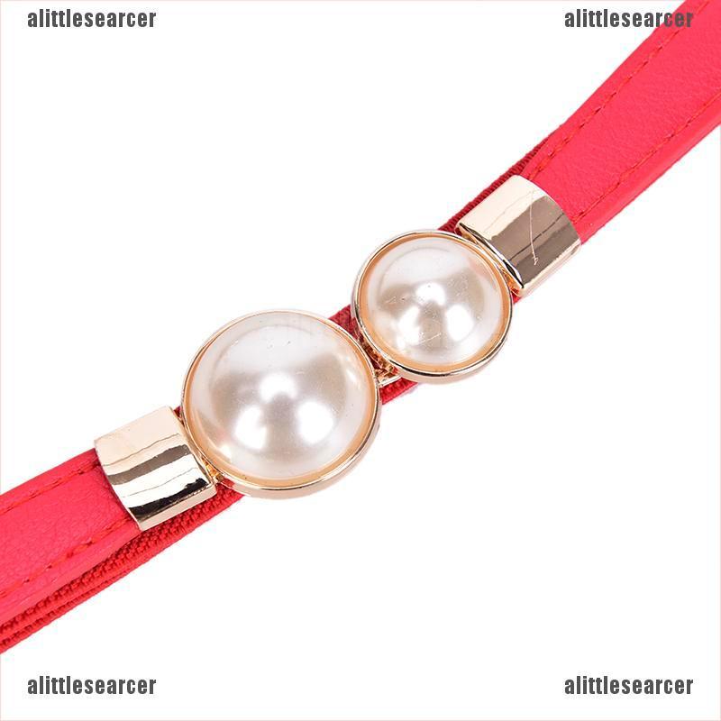 Thắt Lưng Co Giãn Đính Ngọc Trai Thời Trang Dành Cho Nữ