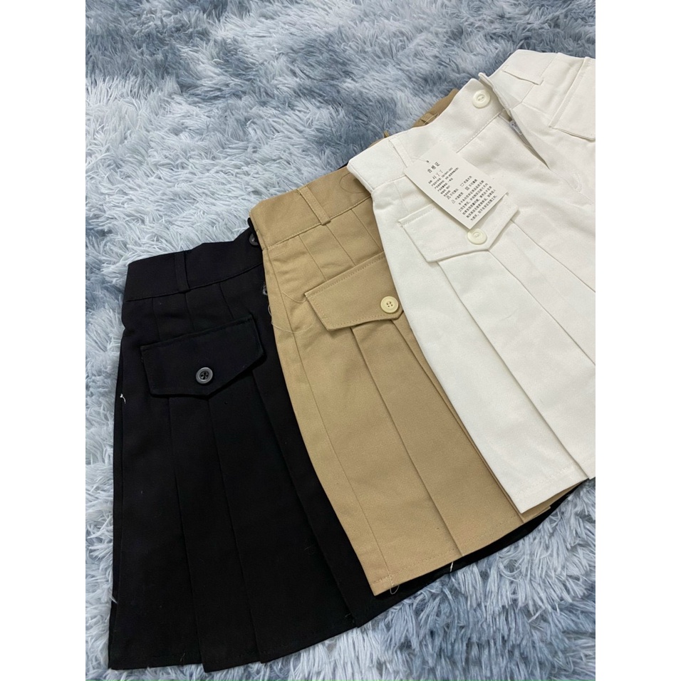 Chấn Váy Nữ xếp ly Lưng Cao chun sau m240