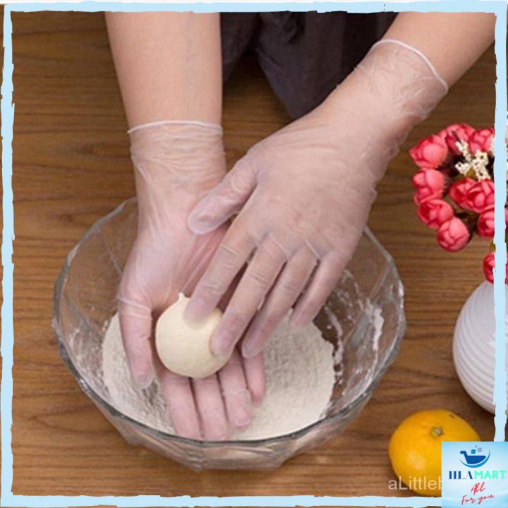 Găng tay nấu ăn làm bếp siêu dai Victoria Bay hộp 100c chất liệu TPE không mùi an toàn với da tay