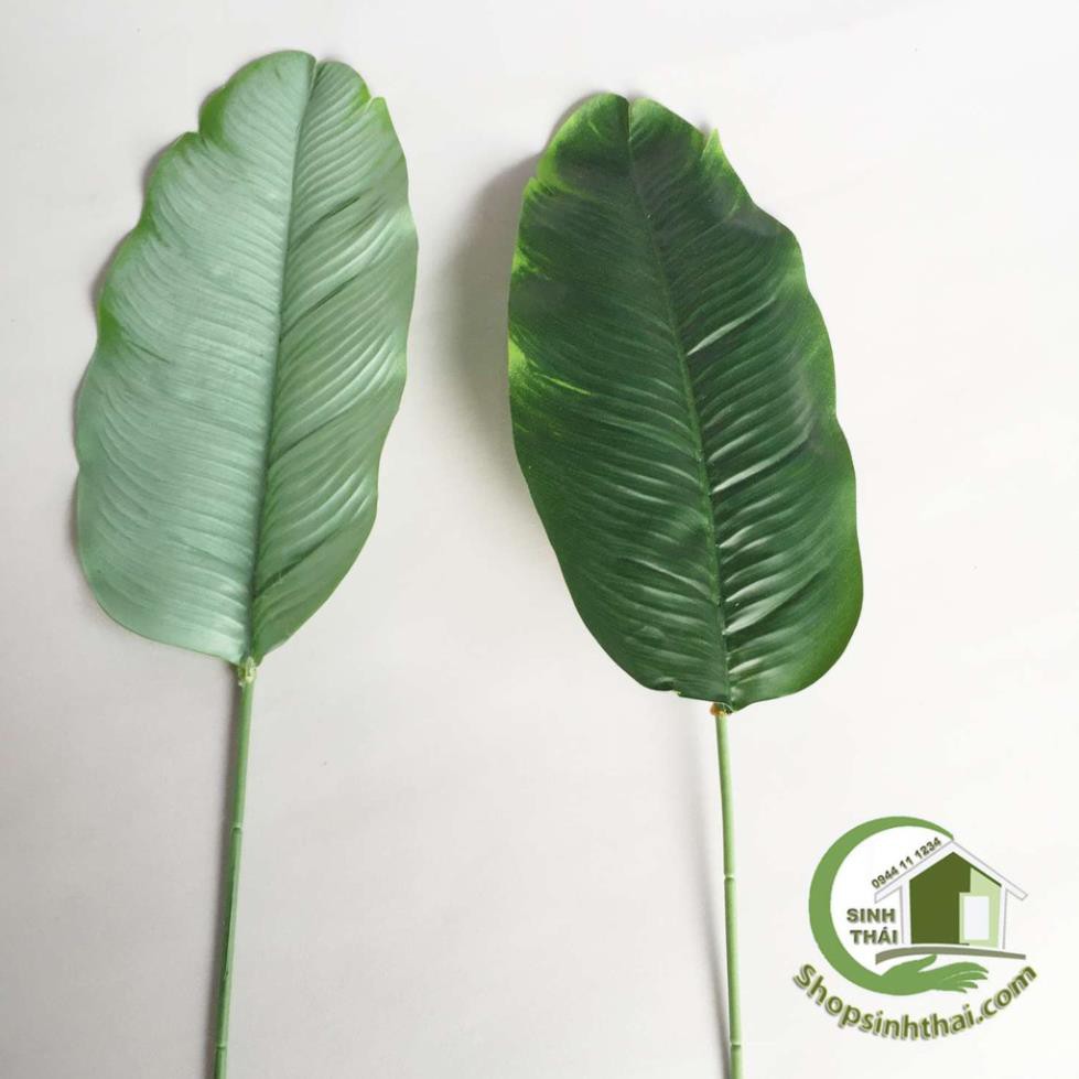 Lá chuối giả - phụ kiện lá cây trang trí chụp hình ảnh sản phẩm - màu xanh đậm