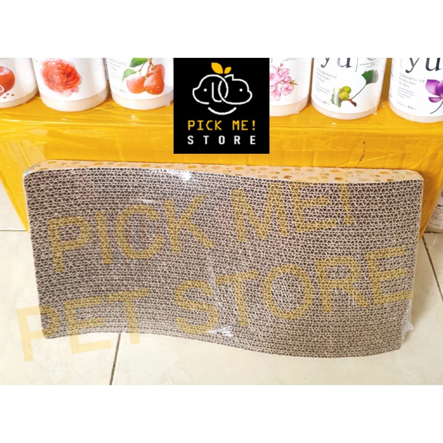 Bàn Cào Móng Cho Mèo - Giấy Carton, Đồ Chơi Xả Stress tránh mèo cào ghế sô pha