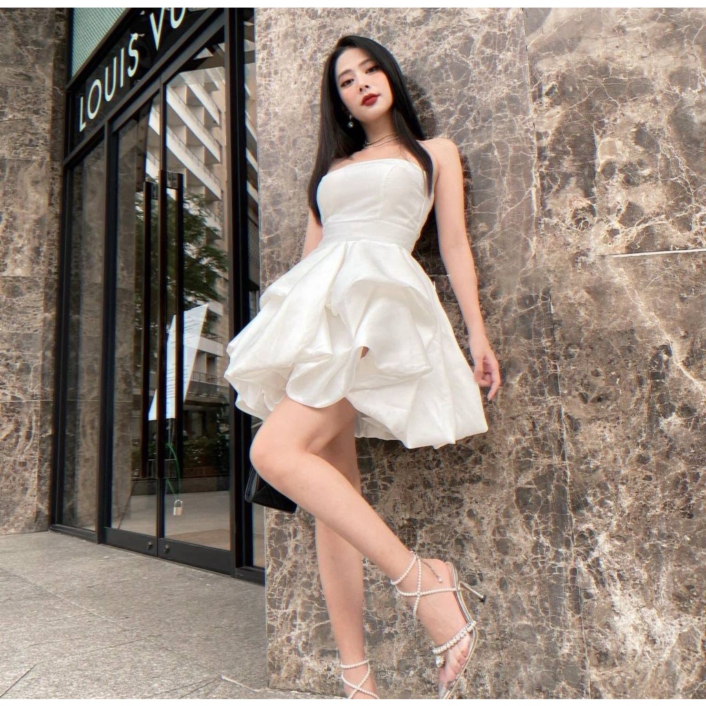 Đầm Cúp Ngực Dáng Phồng Xoè Công Chúa, Đầm váy thiết kế Hotgirl đi tiệc dạo phố KC1377
