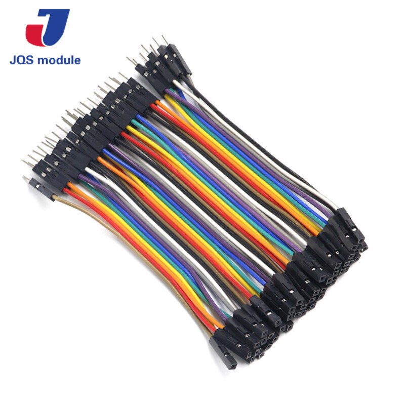 40 đoạn cáp nối đầu dương sang đầu âm 10cm 2.54mm 1pin 1p-1p dùng cho Arduino