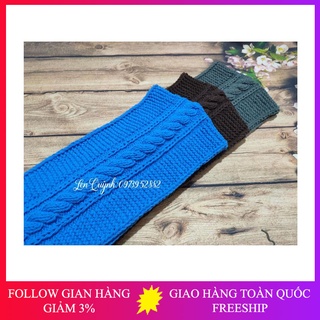 Khăn len handmade, Khăn len đan tay - kiểu vặn thừng cách điệu