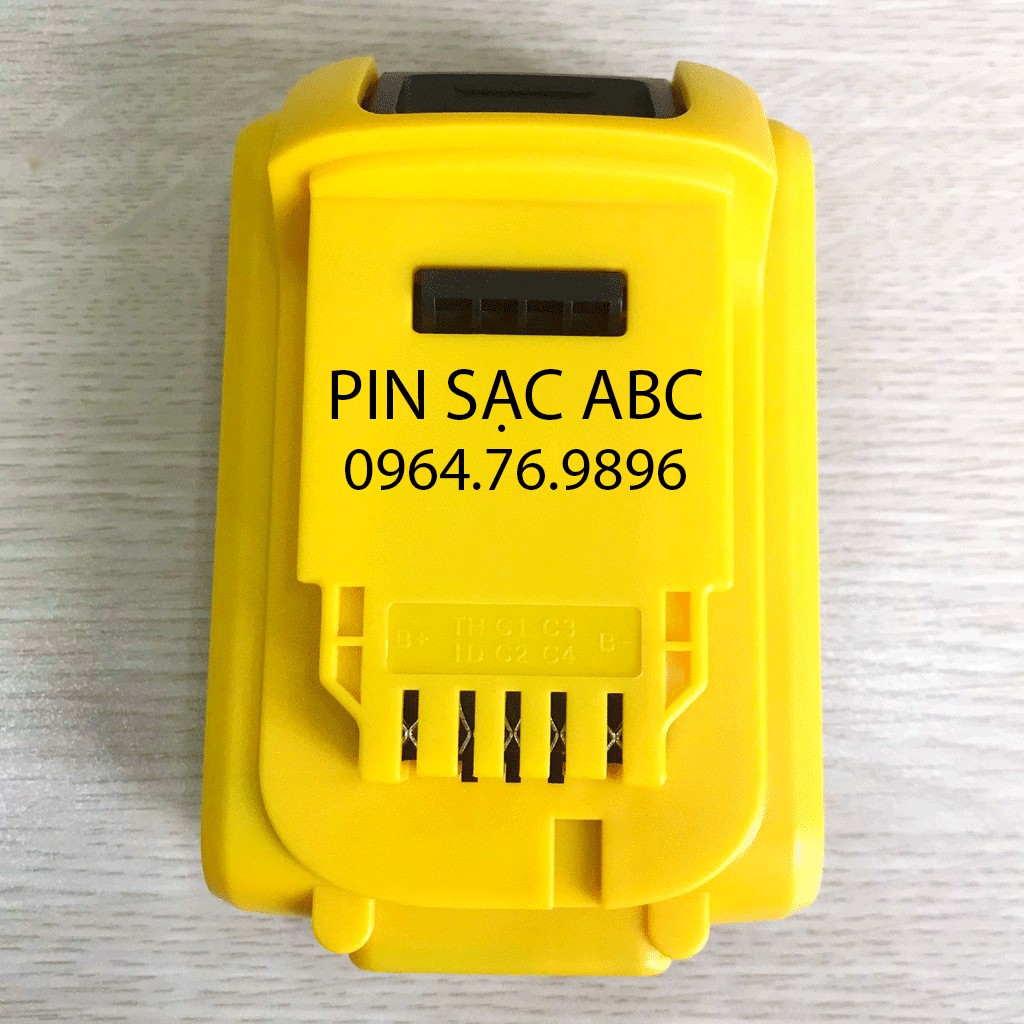 Bộ vỏ và mạch pin Dewalt 18V-20V Li-ion, có Led báo, nhận sạc zin dùng cho máy khoan Dewalt chính hãng