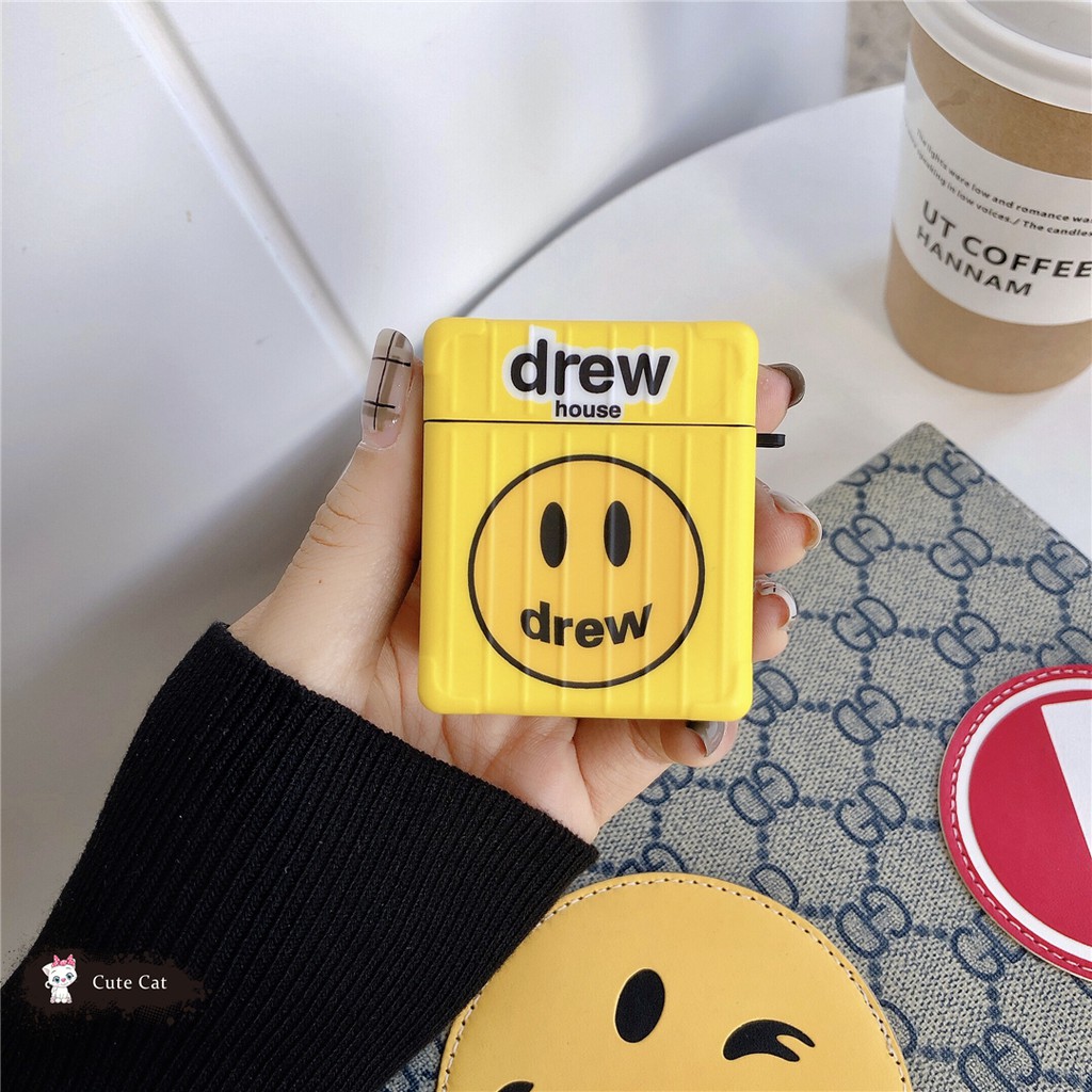 Vỏ Bảo Vệ Hộp Sạc Tai Nghe Airpods 1 / 2 / Pro Hình Mặt Cười Dễ Thương | BigBuy360 - bigbuy360.vn