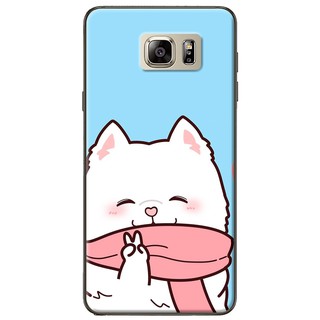 Ốp lưng Samsung Note 4, Note 5, Note 8, Note 9 Mèo choàng khăn