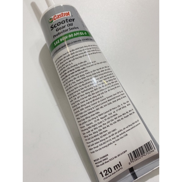 Nhớt Castrol Power 4T cho xe tay ga 10W-40 800ml và 1lit  hàng Chính Hãng