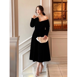 Đầm nhung thiết kế(hàng đặt trước 3 ngày)