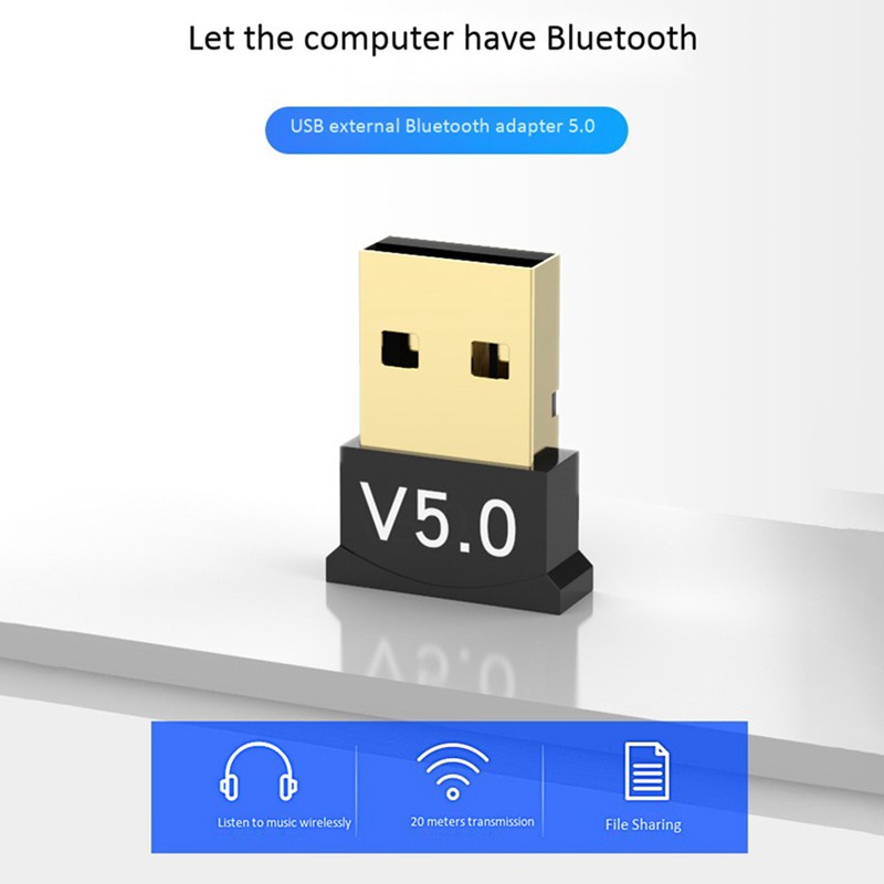 Bluetooth Audio Receiver USB Bluetooth 5.0 Bluetooth Adapter Desktop Computer Driver Free CD