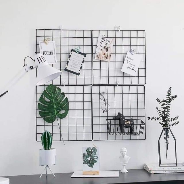 (Sẵn) Lưới sắt decor treo ảnh | BigBuy360 - bigbuy360.vn