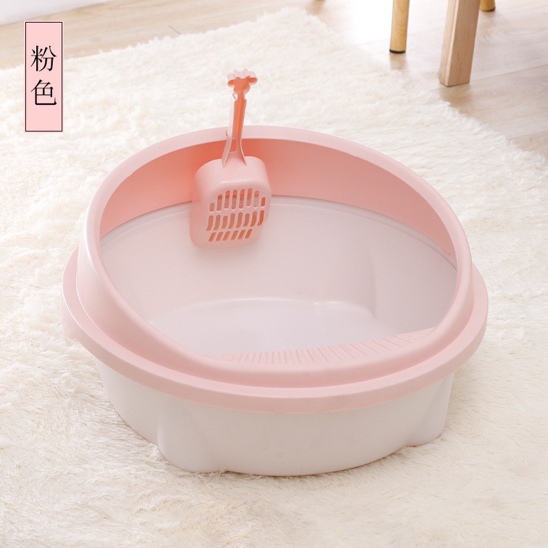 Khay cát vệ sinh cao cáp cho mèo tặng kèm xẻng xúc | Nhà vệ sinh cho mèo chó