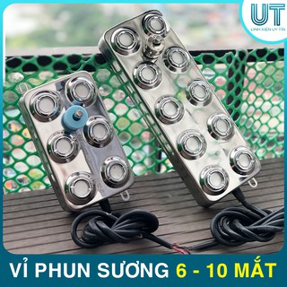 Vỉ PHUN SƯƠNG siêu âm 6 mắt 10 mắt - Tạo hơi nước độ ẩm cho HỒ CÁ, PHONG LAN, NẤM, NHÀ YẾN, THUỶ SINH, CÂY CẢNH