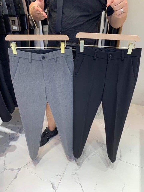 [ Xả Hàng Âu Hàn Quốc 1 Khuy ] Quần Âu Đen Hàn Quốc Dáng Ôm Ống Côn Vải Chống Nhăn Mẫu quần Âu MỚi Nhất 2020 | BigBuy360 - bigbuy360.vn