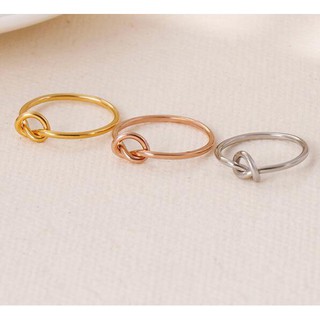 Nhẫn thắt nút đơn giản thép không gỉ