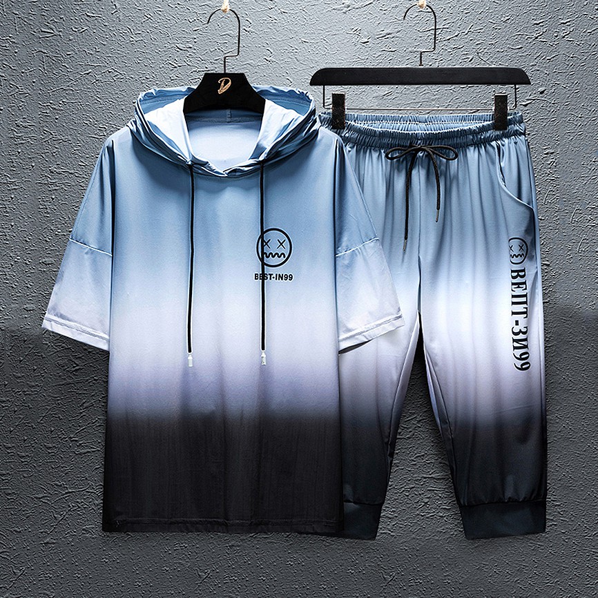 Bộ Đồ Thun Nam Loang Màu In Họa Tiết Hai Mặt Mũ Chùm Đầu Kết Hợp Quần Lỡ SEPTEMBERGIRL1989 SET NAM 90000116C | BigBuy360 - bigbuy360.vn