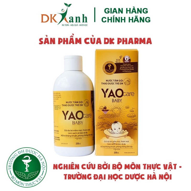 ✅ Nước tắm bé thảo dược Yaocare Baby 250ml/chai - DK Pharma