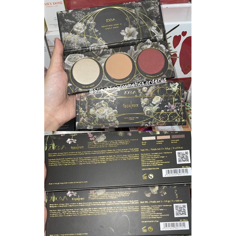 [SALE 70%] Bảng phấn má hồng, highlight Zoeva | BigBuy360 - bigbuy360.vn