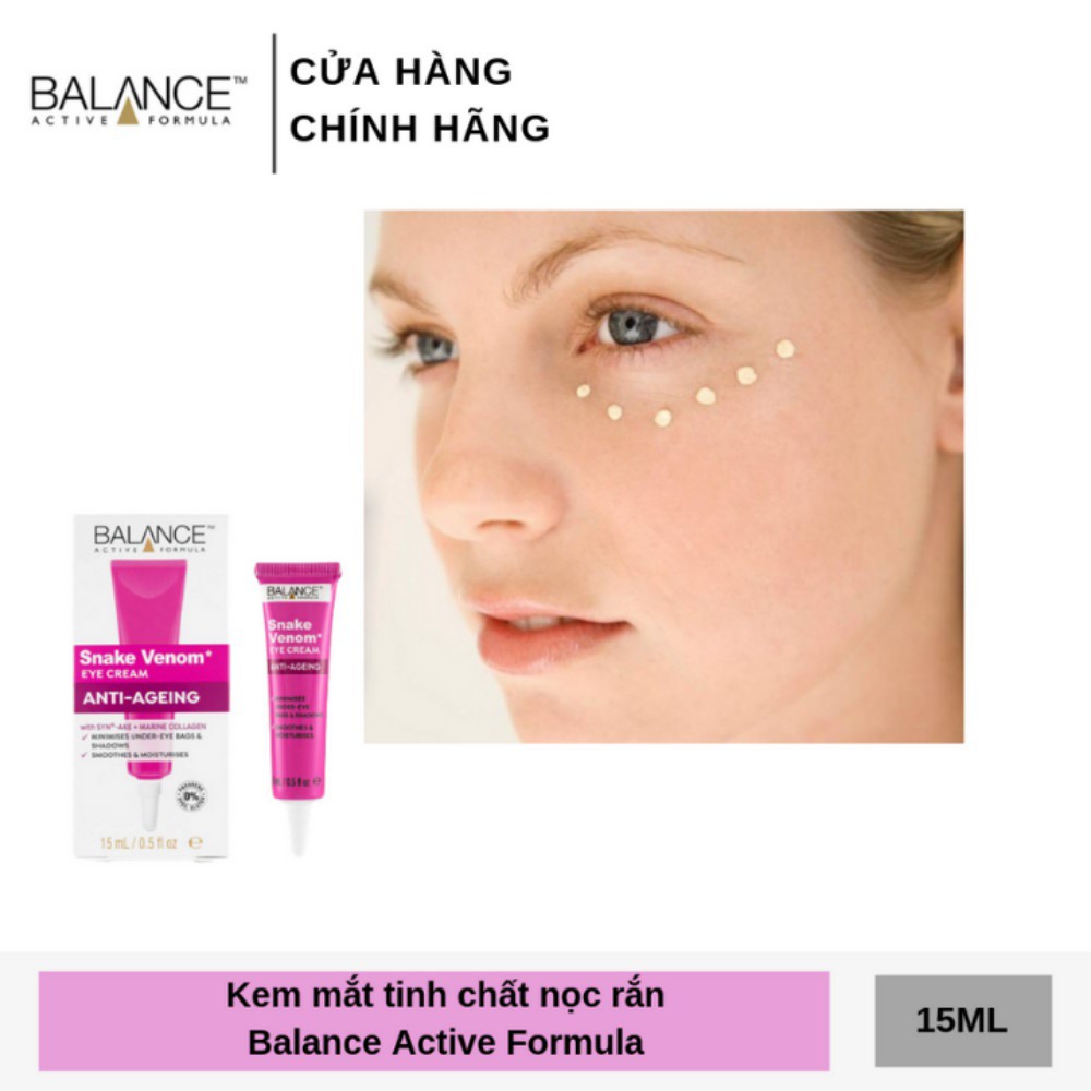 Kem mắt chống lão hóa nọc rắn Balance Active Formula Snake Venom 15ml | BigBuy360 - bigbuy360.vn