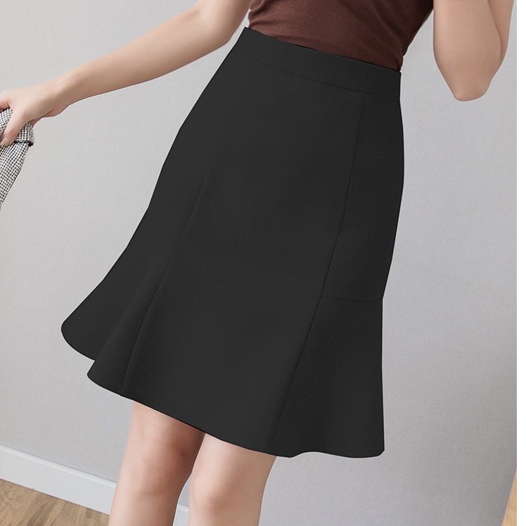 Chân Váy Đuôi Cá Chân Váy Công Sở Phối Bèo 2 bên d50cm