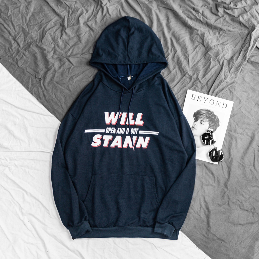 Áo Hoodie Tay Dài Phong Cách Hàn Quốc Thời Trang Nam Nữ