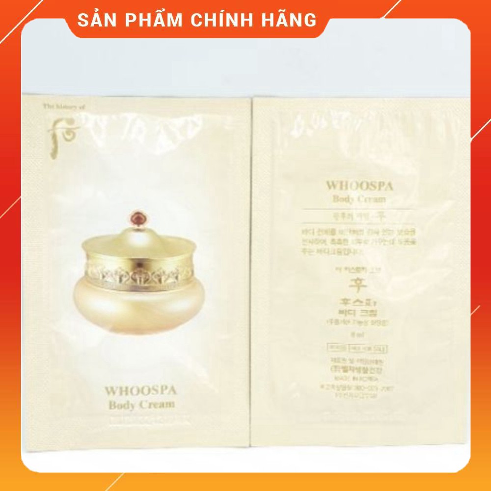 Dưỡng thể trắng da toàn thân giúp sáng da The History Of Whoo Spa Body Cream 8ml